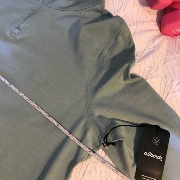 Allbirds Sage Green Quarter-Zip Top NWT - Picture 9 of 11